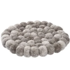 Clearance Untersetzer Filzkugeln, Taupe Mix, 10 Cm Küche|Tischdeko