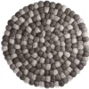 Outlet Untersetzer Filzkugeln, Taupe Mix, 30 Cm Küche|Tischdeko