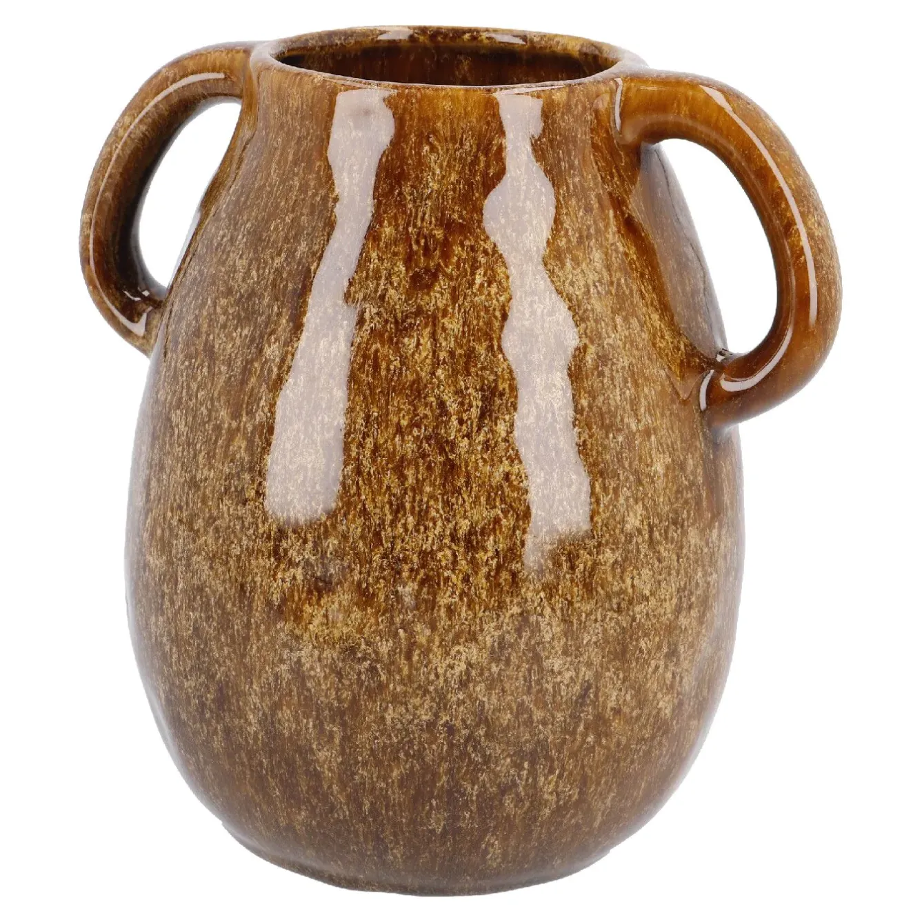 Discount Vase Krug Mit Griffen, Braun, 18 Cm Vasen & Kunstblumen|Herbstdeko