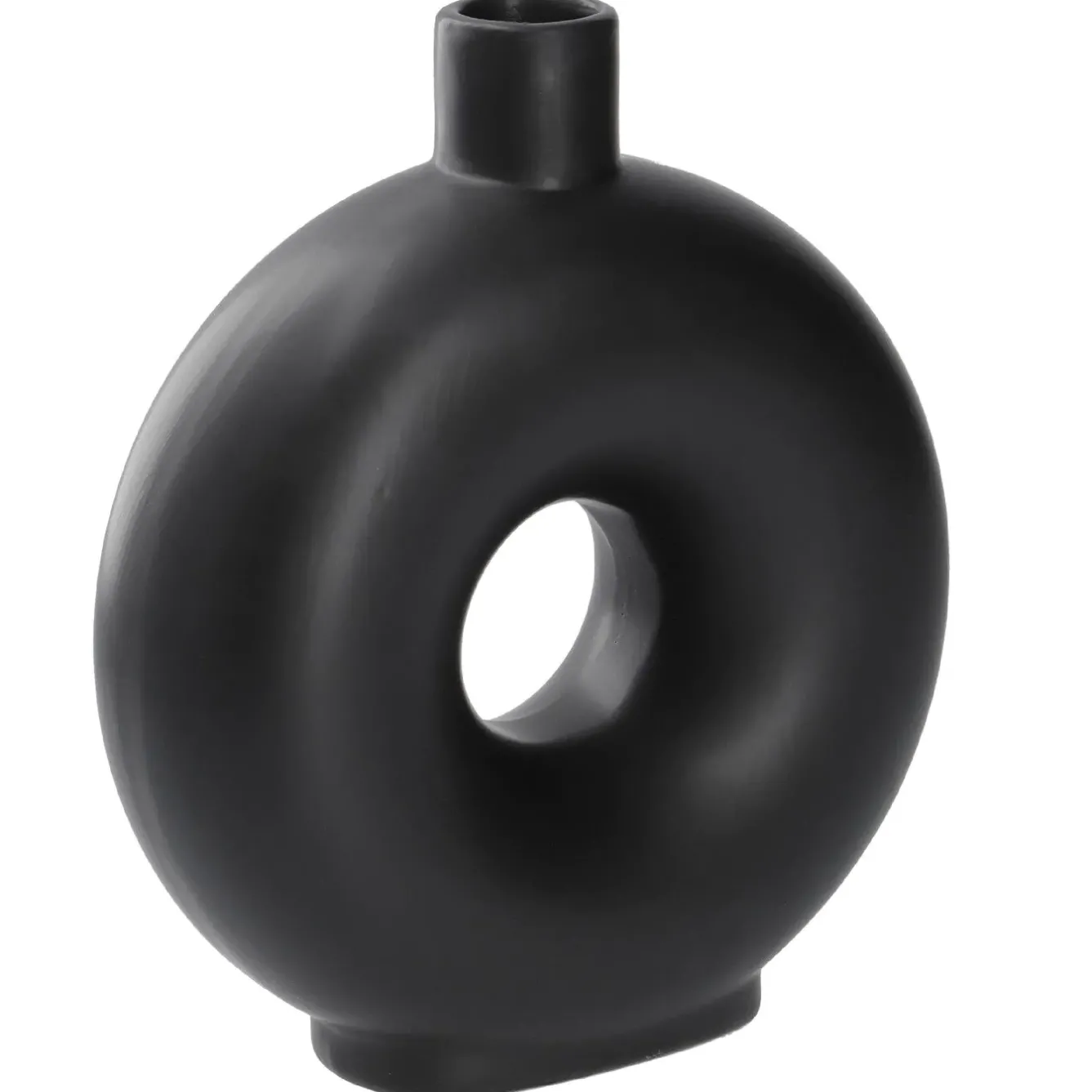 Hot Vase Loch, Schwarz, 20 Cm Vasen & Kunstblumen