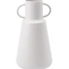Vase Metall, Hoch/weiß, 19.5 Cm Vasen & Kunstblumen