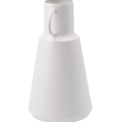 Vase Metall, Hoch/weiß, 19.5 Cm Vasen & Kunstblumen