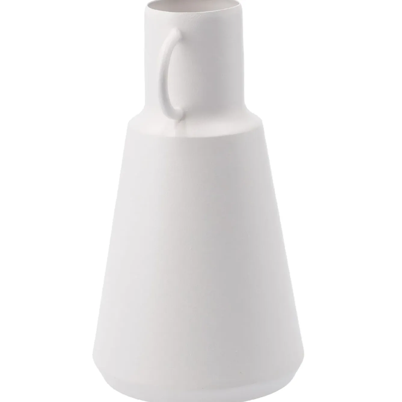 Vase Metall, Hoch/weiß, 19.5 Cm Vasen & Kunstblumen
