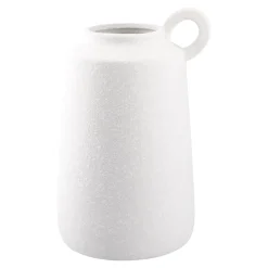 Vase Struktur Mit Henkel, Weiß, 25 Cm Vasen & Kunstblumen|Frühlingsdeko