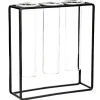 Clearance Vasen-Trio, Regenzglas Im Ständer Deko-Objekte|Vasen & Kunstblumen