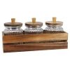 Hot Vorratsglas-Trio In Holzbox, Klar/natur Salty- Und Candybar|Organisation
