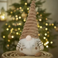 Clearance Wichtel Baumkuchen-Hut, Braun, 34 Cm Weihnachtsdeko