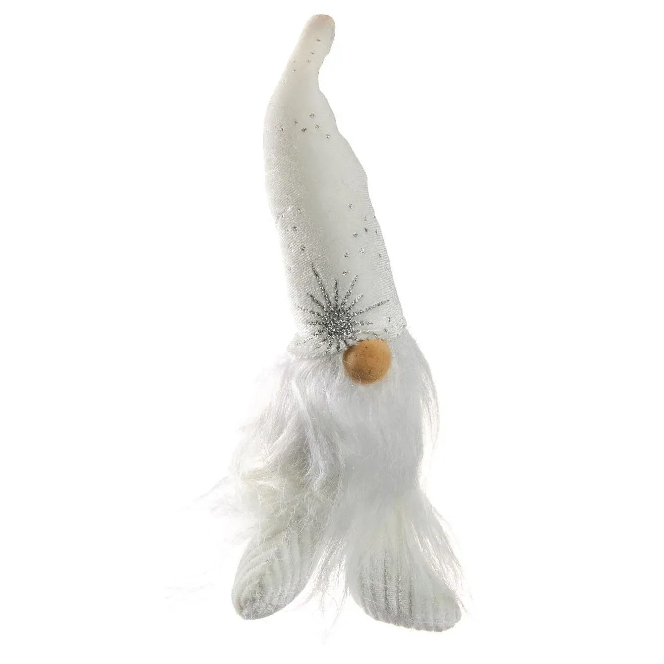 Wichtel Glitter, Weiß, 21 Cm Weihnachtsdeko
