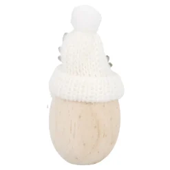 Hot Wichtel Mütze/Geweih, Creme, 9 Cm Figuren|Weihnachtsdeko