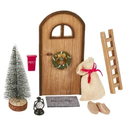 Outlet Wichteltür-Set, Braun Weihnachtstraditionen|Weihnachtsdeko