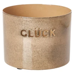 Best Windlicht Glück, Beige, 7 X 10 Cm Windlichter & Laternen|Herbstdeko