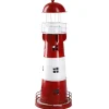 New Windlicht Leuchtturm, Rot/weiß, 36 Cm Deko-Objekte|Windlichter & Laternen