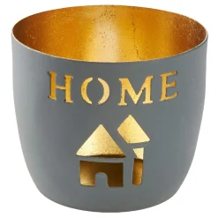 Best Windlicht Spruch, Home/grau, 10 X 8.5 Cm Windlichter & Laternen