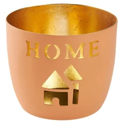 Hot Windlicht Spruch, Home/orange, 10 X 8.5 Cm Windlichter & Laternen