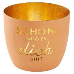Clearance Windlicht Spruch, Schön/orange, 10 X 8.5 Cm Windlichter & Laternen