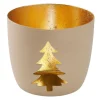 Clearance Windlicht Spruch/Xmas, Tanne/sand, 10 X 8.5 Cm Windlichter & Laternen|Weihnachtsdeko