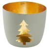 Sale Windlicht Spruch/Xmas, Tanne/hellgrau, 10 X 8.5 Cm Windlichter & Laternen|Weihnachtsdeko