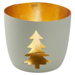 Sale Windlicht Spruch/Xmas, Tanne/hellgrau, 10 X 8.5 Cm Windlichter & Laternen|Weihnachtsdeko