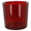 Sale Windlicht Zylinder, Dick/rot/transparent, 12.5 X 12 Cm Windlichter & Laternen|Herbstdeko