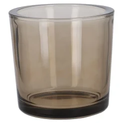New Windlicht Zylinder, Dick/taupe/transparent, 12.5 X 12 Cm Windlichter & Laternen|Herbstdeko
