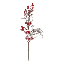 Online Zweig Beeren/Eis, Rot, 54 Cm Vasen & Kunstblumen|Weihnachtsdeko